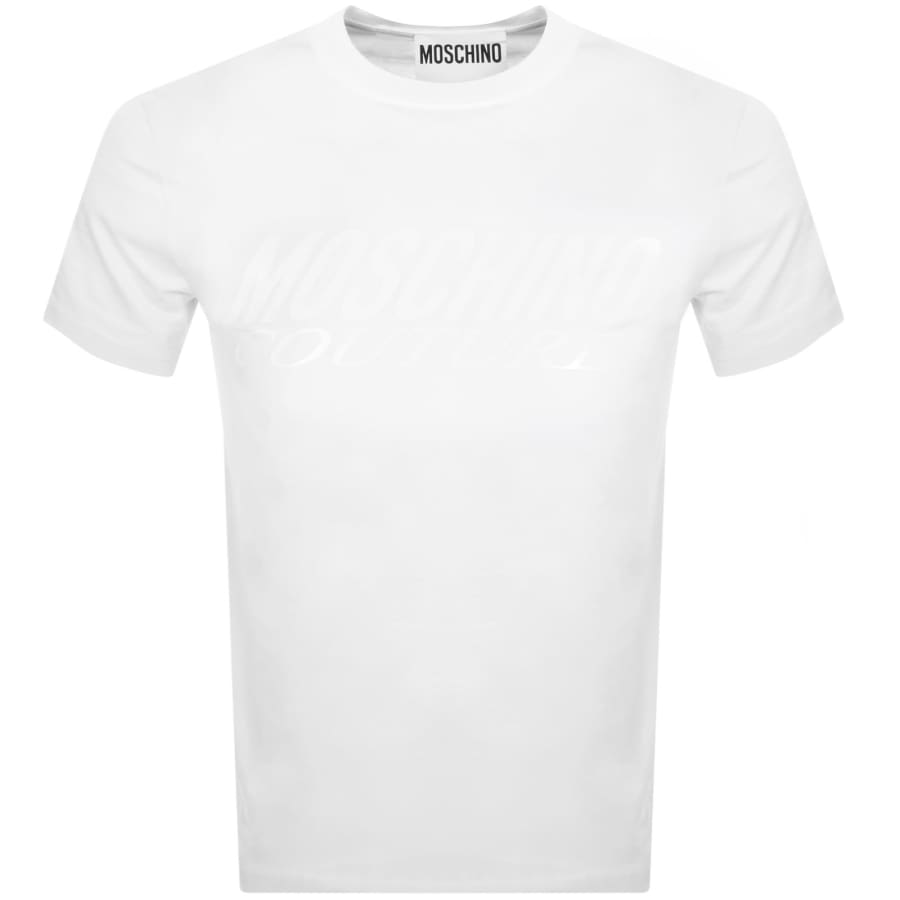 Moschino Logo T Shirt White | Mainline Menswear